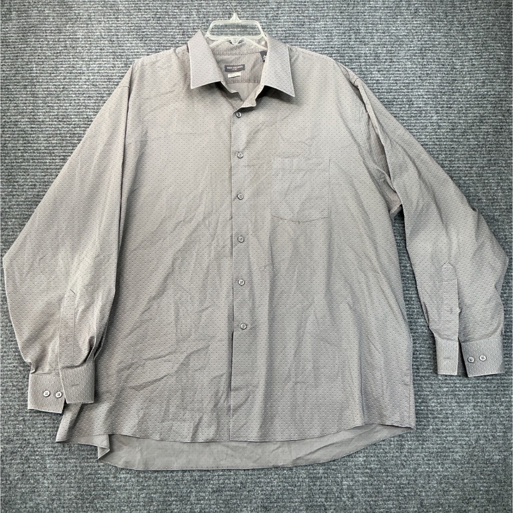 Van Heusen Button Down Shirt Mens 18 34/35 Grey PreLoved